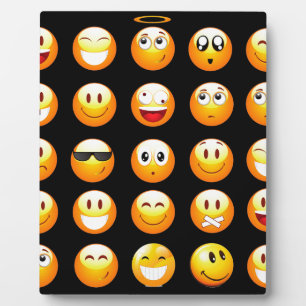 black emojis plaque