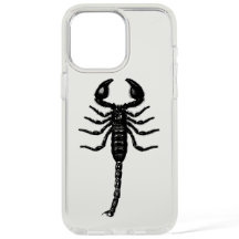 Black Emperor Scorpion Vintage Illustration Clear 