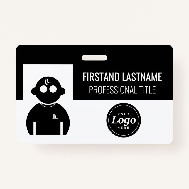 Black Employee ID Badge (Front)