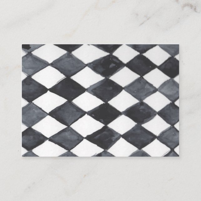 Black Enclosure Card eeith Diamond Print Back (Back)