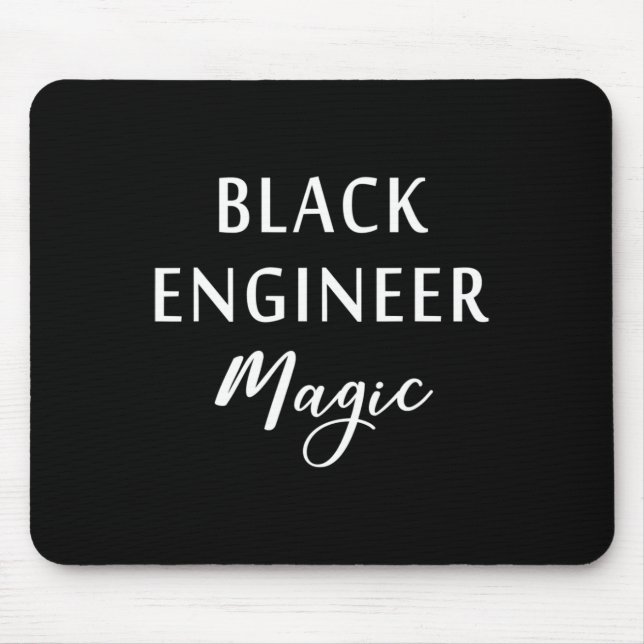 Black Engineer Magic Black History Month African A Mouse Mat (Front)