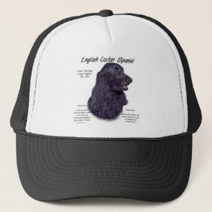 Black English Cocker Spaniel History  Trucker Hat