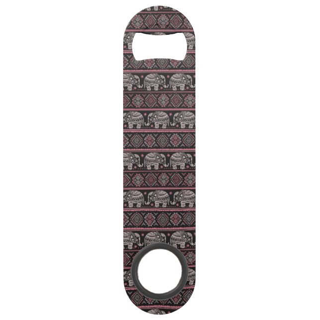 Black Ethnic Elephant Pattern (Front)