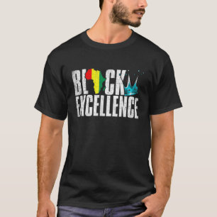 Black Excellence African American Black Power Hist T-Shirt