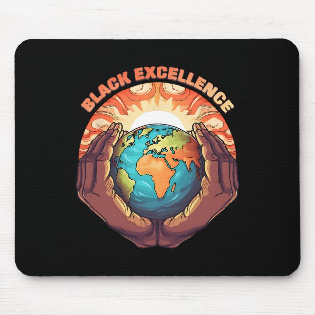 Black Excellence Black History Month _1  Mouse Mat (Front)
