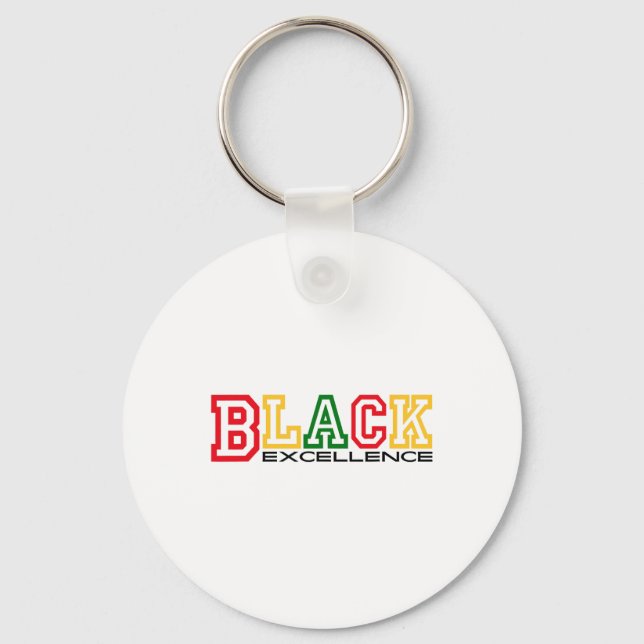 Black Excellence Black History Month African Ameri Key Ring (Front)