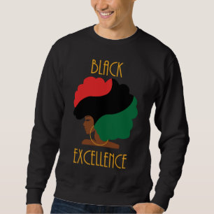 Black Excellence Pan African Flag Afro Black Histo Sweatshirt