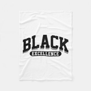 Black Excellence Proud African American Black Hist Fleece Blanket