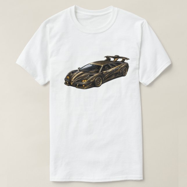 Black Exotic Hypercar — BV-LCB T-Shirt (Design Front)