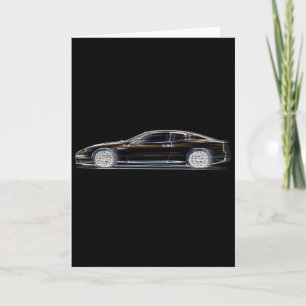 Black Exotic Luxury Sports Car of a Gentleman Card