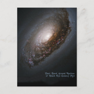 Black Eye Galaxy aka Sleeping Beauty Galaxy Postcard