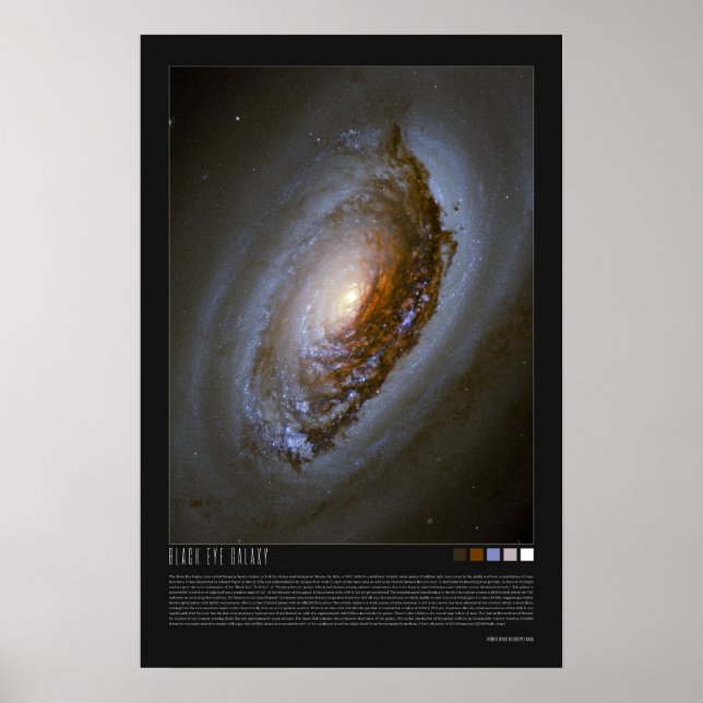 Black Eye Galaxy, Sleeping Beauty, Evil Eye Galaxy Poster (Front)