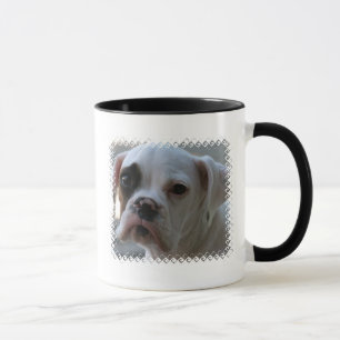 Black Eyed Boxer Dog Coffee Mug