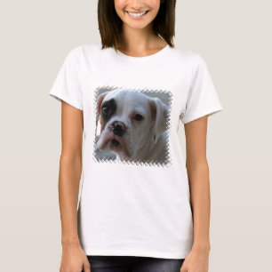 Black Eyed Boxer Dog Ladies T-Shirt