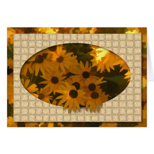Black Eyed Susan Birthday Card (Large Print)