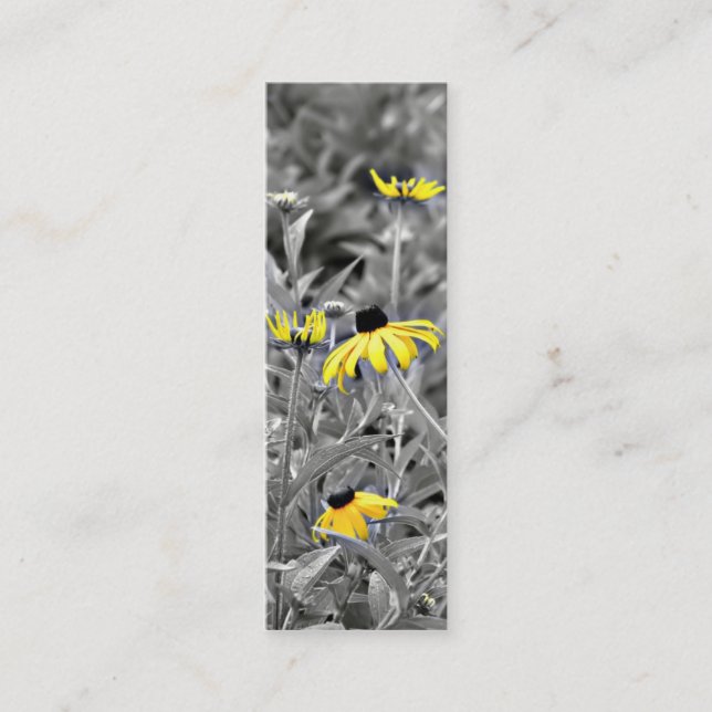 Black-eyed Susan Bookmark Mini Business Card (Front)