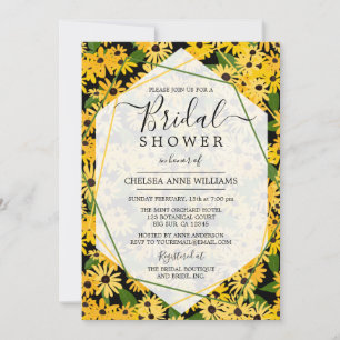 Black Eyed Susan Bridal Shower Invitation