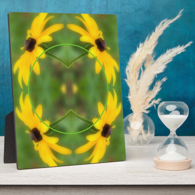 Black Eyed Susan Daisy Create Your Own Photo Plaque (Side)