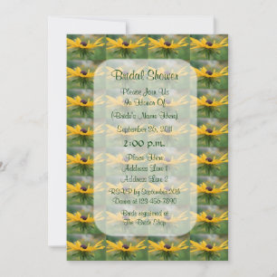 Black Eyed Susan Floral Bridal Shower  Invitation
