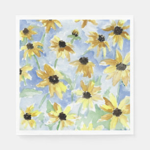 Black Eyed Susan Floral Napkin