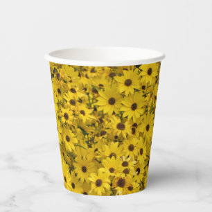 Black Eyed Susan Floral Paper cup