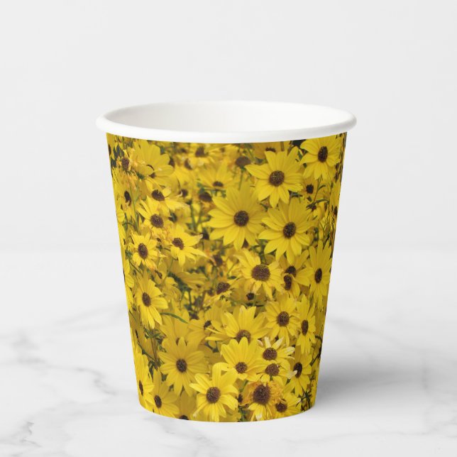 Black Eyed Susan Floral Paper cup (Front)