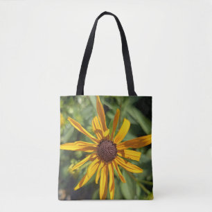 Black-Eyed Susan Floral Tote Bag Yellow Wildflow