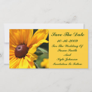 Black Eyed Susan Floral Wedding Save The Date