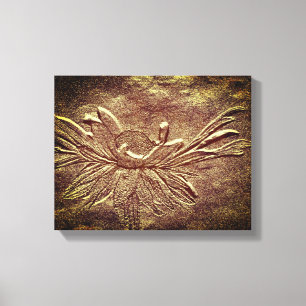 Black Eyed Susan Flower Art Sculpted Effect Canvas Print