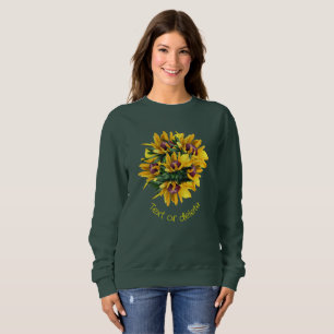 Black Eyed Susan Flower Bouquet Personalised  Sweatshirt