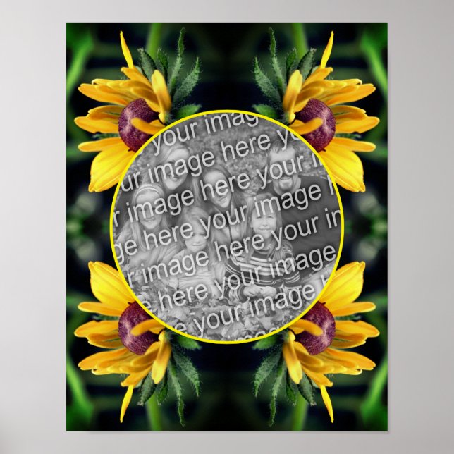 Black Eyed Susan Flower Create Your Own Photo    Poster (Front)