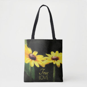 Black Eyed Susan Flower True Love Tote Bag