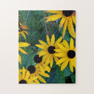 Black Eyed Susan Flowers Autumn Jigsaw Puzzle