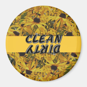 Black Eyed Susan Flowers Dishwasher Magnet
