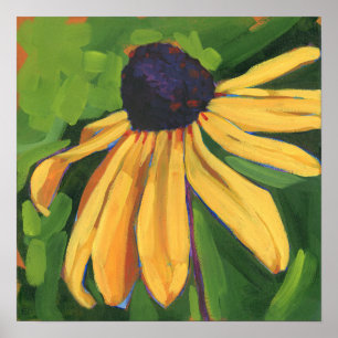 Black Eyed Susan Large Floral Poster