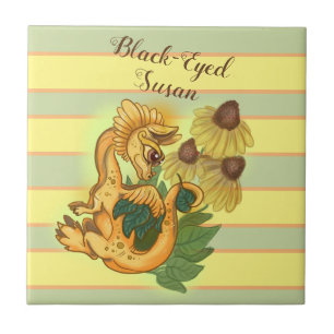 Black-Eyed Susan~lil dragon garden Tile