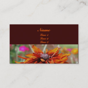 Black Eyed Susan Nature Photography Business Card