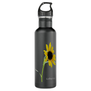 Black-eyed susan, personalised floral 710 ml water bottle