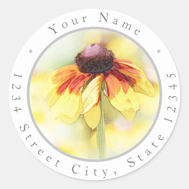 Black Eyed Susan Vignette Labels (Front)