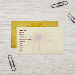 Black-Eyed Susan Wildflower Business Card