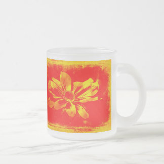 Black-Eyed Susan Wildflower - Digital Art Frosted Glass Coffee Mug