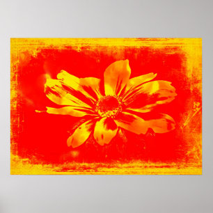 Black-Eyed Susan Wildflower - Digital Art Poster