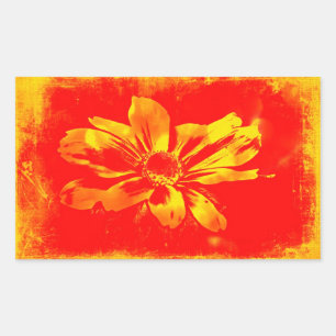 Black-Eyed Susan Wildflower - Digital Art Rectangular Sticker