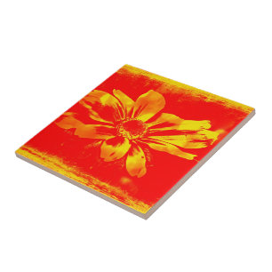 Black-Eyed Susan Wildflower - Digital Art Tile