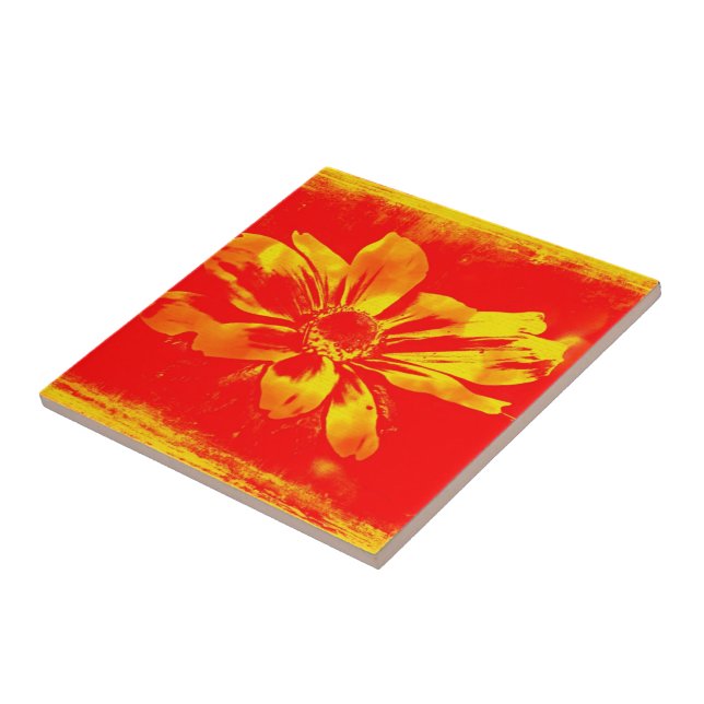 Black-Eyed Susan Wildflower - Digital Art Tile (Side)