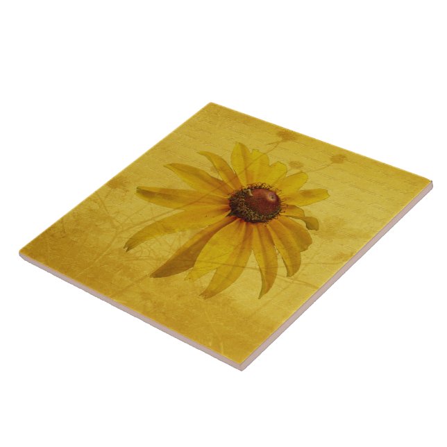 Black-Eyed Susan Wildflower Tile (Side)