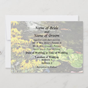 Black-Eyed Susans By Koi Pond Wedding Products Invitation