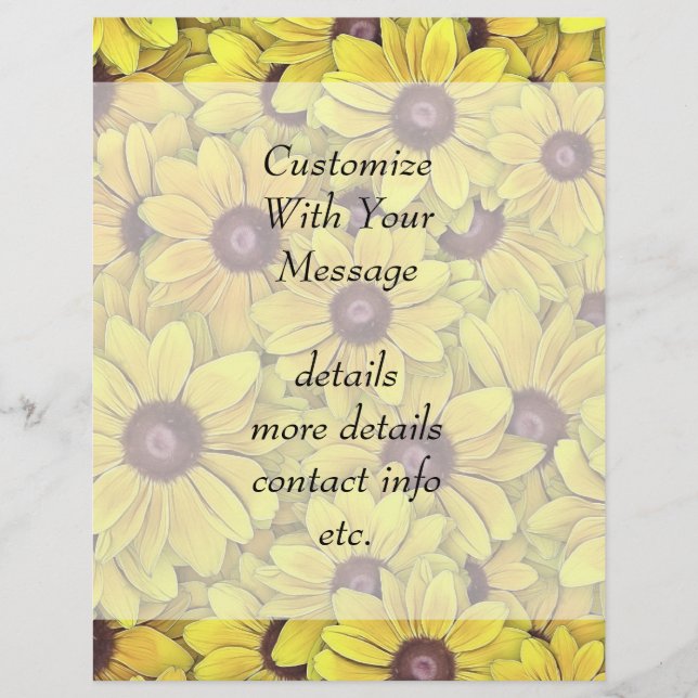 Black Eyed Susans Everywhere (Front)