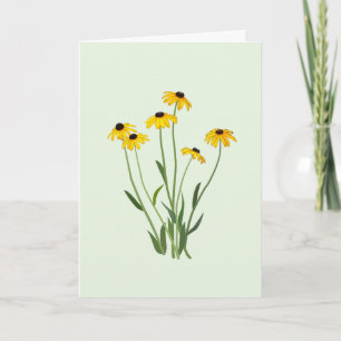 Black Eyed Susans Flower Note Card