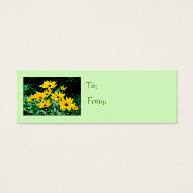 Black Eyed Susans Gift Tag (Front)